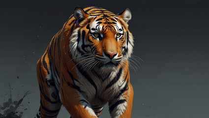 tiger robot illustration