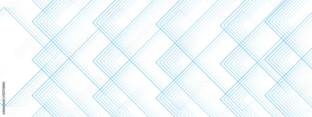 Poster white and blue modern minimalistic pale geometric pattern background with minimal tech lines. techno