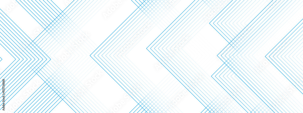 Poster white and blue modern minimalistic pale geometric pattern background with minimal tech lines. techno