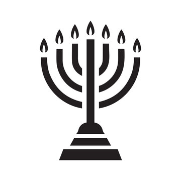 recommend clip art: Hanukkah, jew, jewish icon. Black vector graphics.