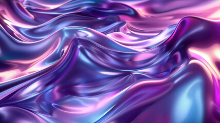 Fototapeta premium Purple and Blue Gradient Waves