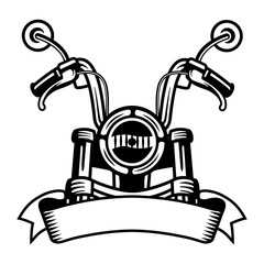 Motorcycle Handle | Motor Bike | Big Bike | Classic Bike | Trike Shop Owner | Motorcycle Handle Bar | Bikers | Motorcycle Rider | Original Illustration | Vector and Clipart | Cutfile and Stencil