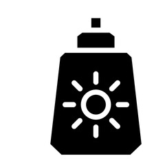 Sunscreen lotion icon