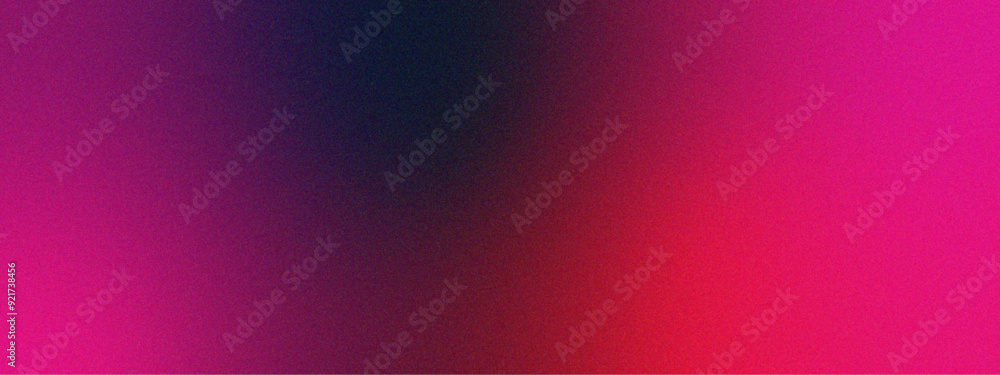 Poster Vibrant Gradient Background with Pink and Purple Hues. Grainy texture colorful retro banner design. Blur and noise abstract gradient background. Texture with rough ,grain and noise.