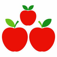 Apple 4 set art vector illustrator