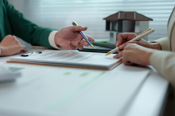 Real estate agents bid homes in the project to explain in detail to clients. Explain and present...