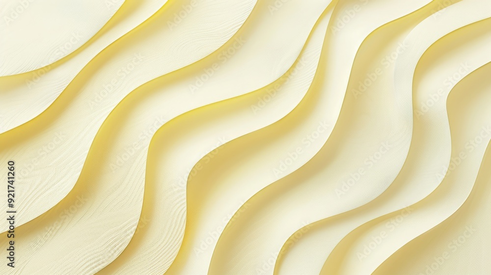 Aufkleber soft, flowing waves create a serene and calming atmosphere in this abstract design. the gentle curve