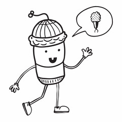 robot with megaphone