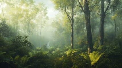 Obraz premium Mystical Forest Path