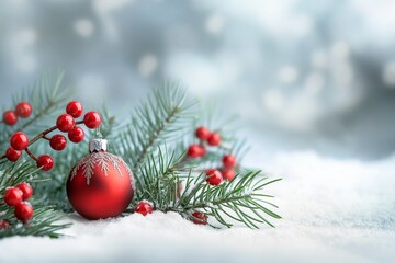 christmas greeting card with text copy space