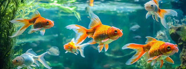 Fototapeta premium Goldfish Habitat