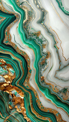 Marble Surface with Gold Highlights