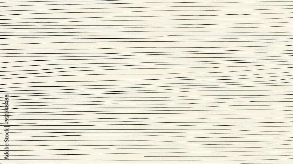 Poster a minimalist line pattern showcasing a network of fine, parallel lines running horizontally across t