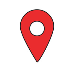location silhouette icon design template
