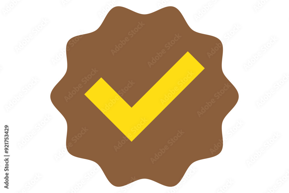 Aufkleber shield with check mark icon. protection approve sign. security shield protected icon. strong protect