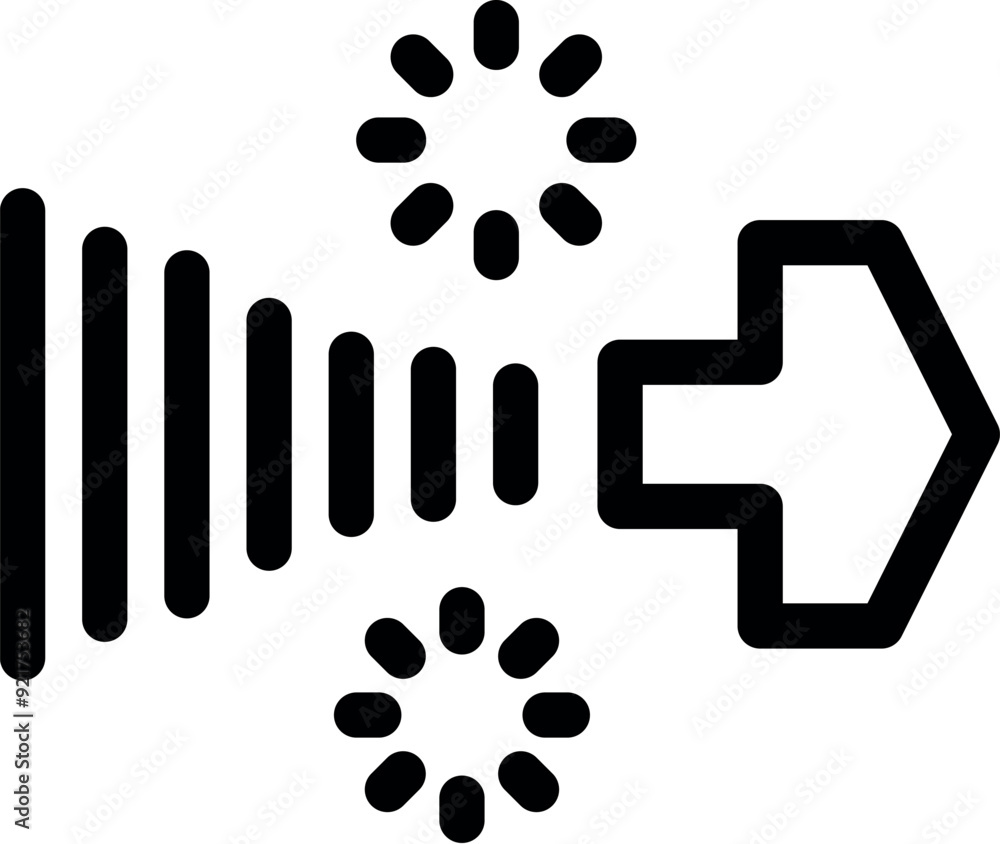 Aufkleber simple data transferring icon with loading icons representing data processing