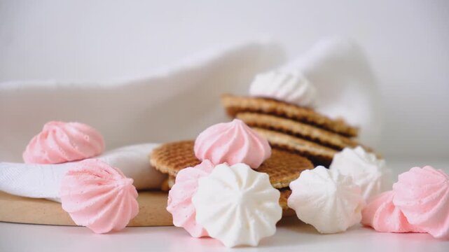 Luxury handmade chocolate mendiants, cookies, bites, candies, marmalade, chocolate baskets, marshmallow, wheat grain rice crackers