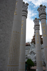 Ksitigarbha Bodhisattva Vihara or Thousand Faces Statue Vihara, in Tanjung Pinang, Bintan Island,...