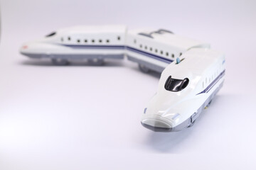 電車のおもちゃ・鉄道模型 ホワイトバック