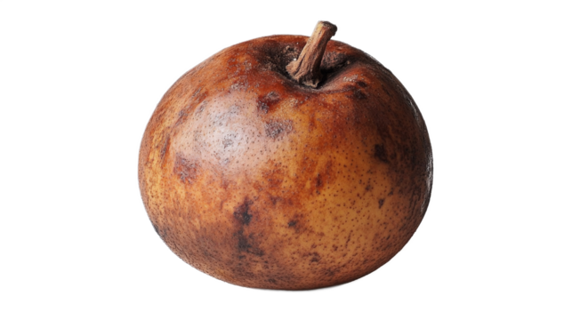 Closeup of a Rotting Apple