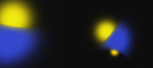 Abstract Blue and Yellow Gradient with Dark Texture
