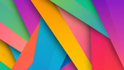 Abstract colorful geometric vector background, can be used for cover design, poster, advertising