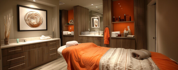 Spa Treatment Room with Towels