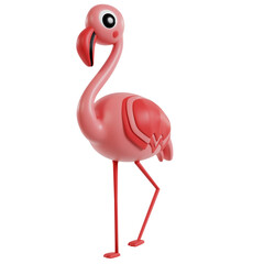Elegant Pink Flamingo