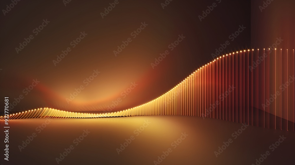 Poster a graphical representation of a dimming curve, illustrating the linear and logarithmic changes in li