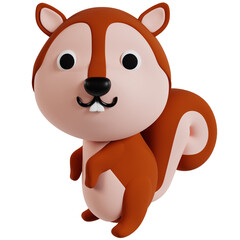 Charming Squirrel Illustration