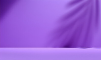 modern studio background with natural shadow for cosmetic product