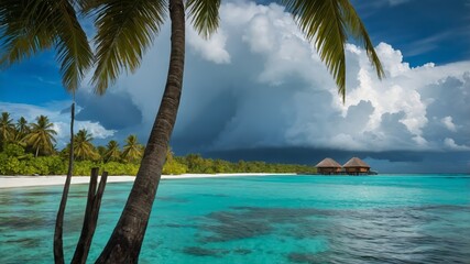 Naklejka premium Maldives Nature