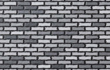 Gray old brick wall. 3d-rendering