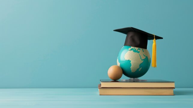 Educational tools and resources enhancing teaching of information and abilities, with copy space and deep depth of field for all objects.