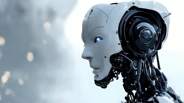 Humanoid robot. Video generative AI