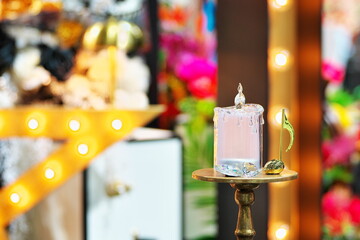 派手なロウソク