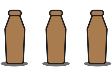 Bottle icon vector isolated on white background. Bottle vector icon