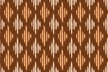 Seamless ethnic Ikat pattern in tribal, folk embroidery, and Mexican style Aztec geometry for Graphic Arts, Carpet Design, Wallpaper, Wrapping, and Clothing