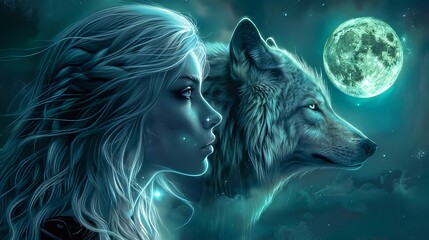 wolf in the night
