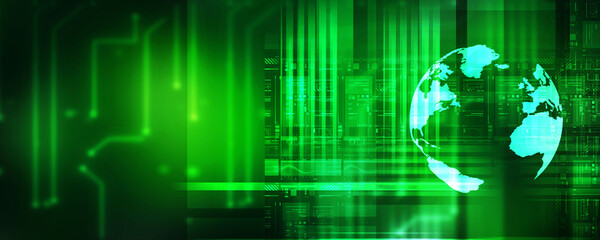 Obraz premium 2d illustration world map abstract background 