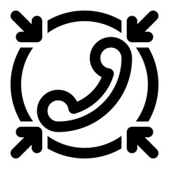 call center, hotline, contact center, helpdesk, communication, telephone outline icon