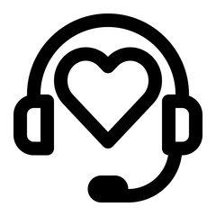 customer care, customer relationship, customer service, trust, love, happy outline icon