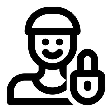 recommend clip art: private user, private, privacy, customer, user, account outline icon