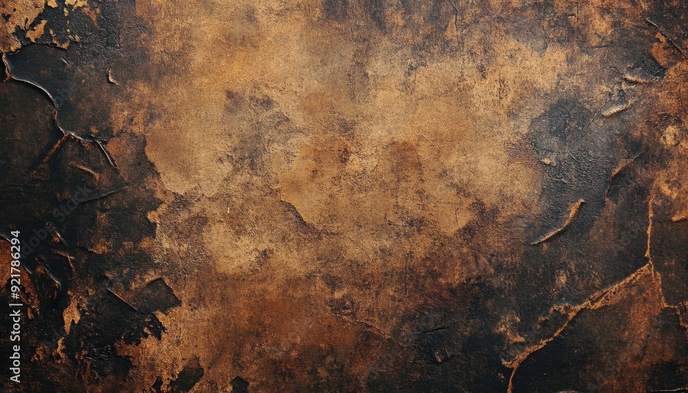 Aufkleber textured brown and black abstract surface with natural patterns in soft light