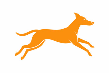 Cute Jumping Dog Vector Illustration