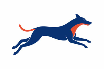 Cute Jumping Dog Vector Illustration