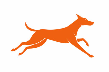 Cute Jumping Dog Vector Illustration