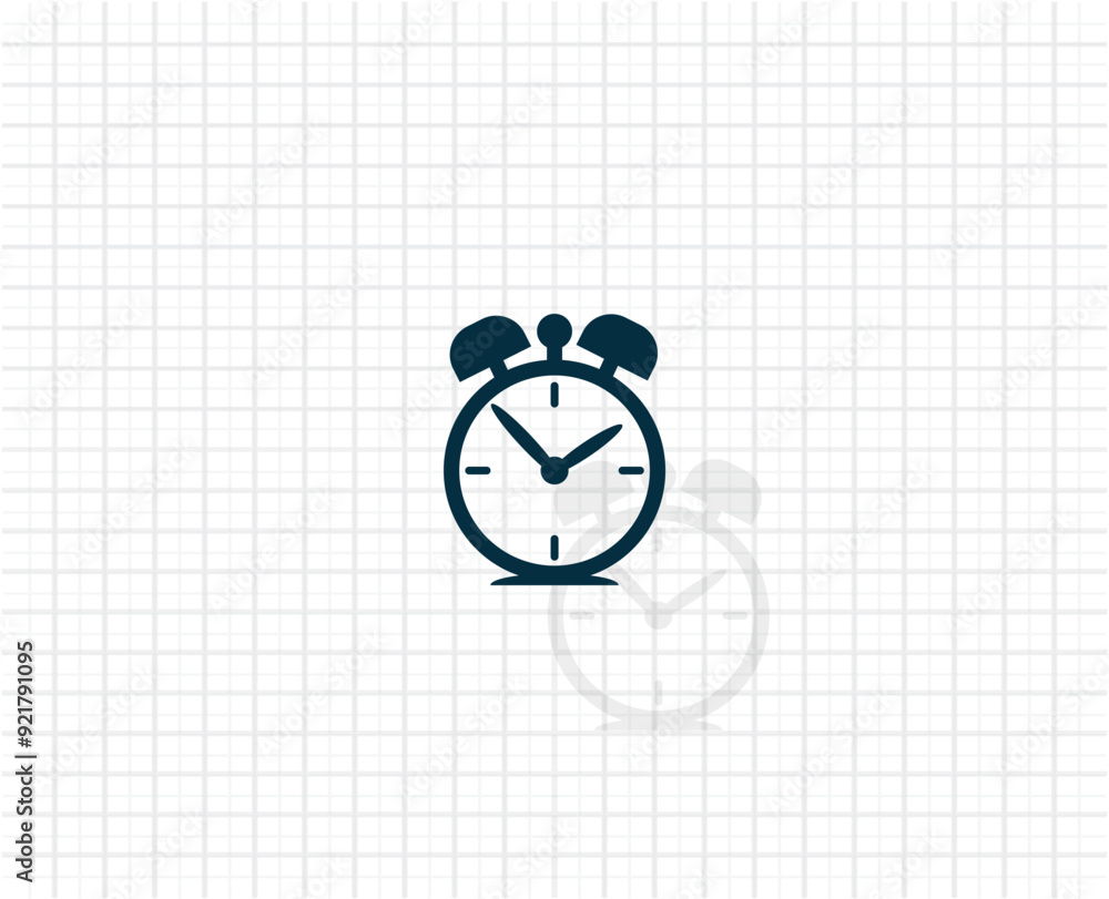 Poster vector dark color icon with shadow on light checkered background
