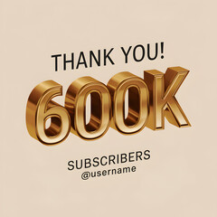 Golden Celebration: 600K Subscribers Banner	