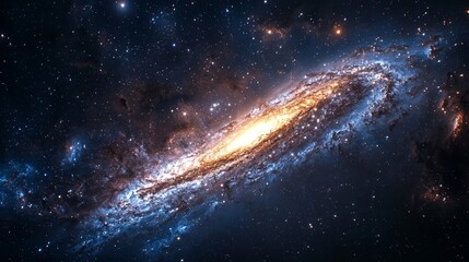 Fototapeta premium Spiral Galaxy in Deep Space.